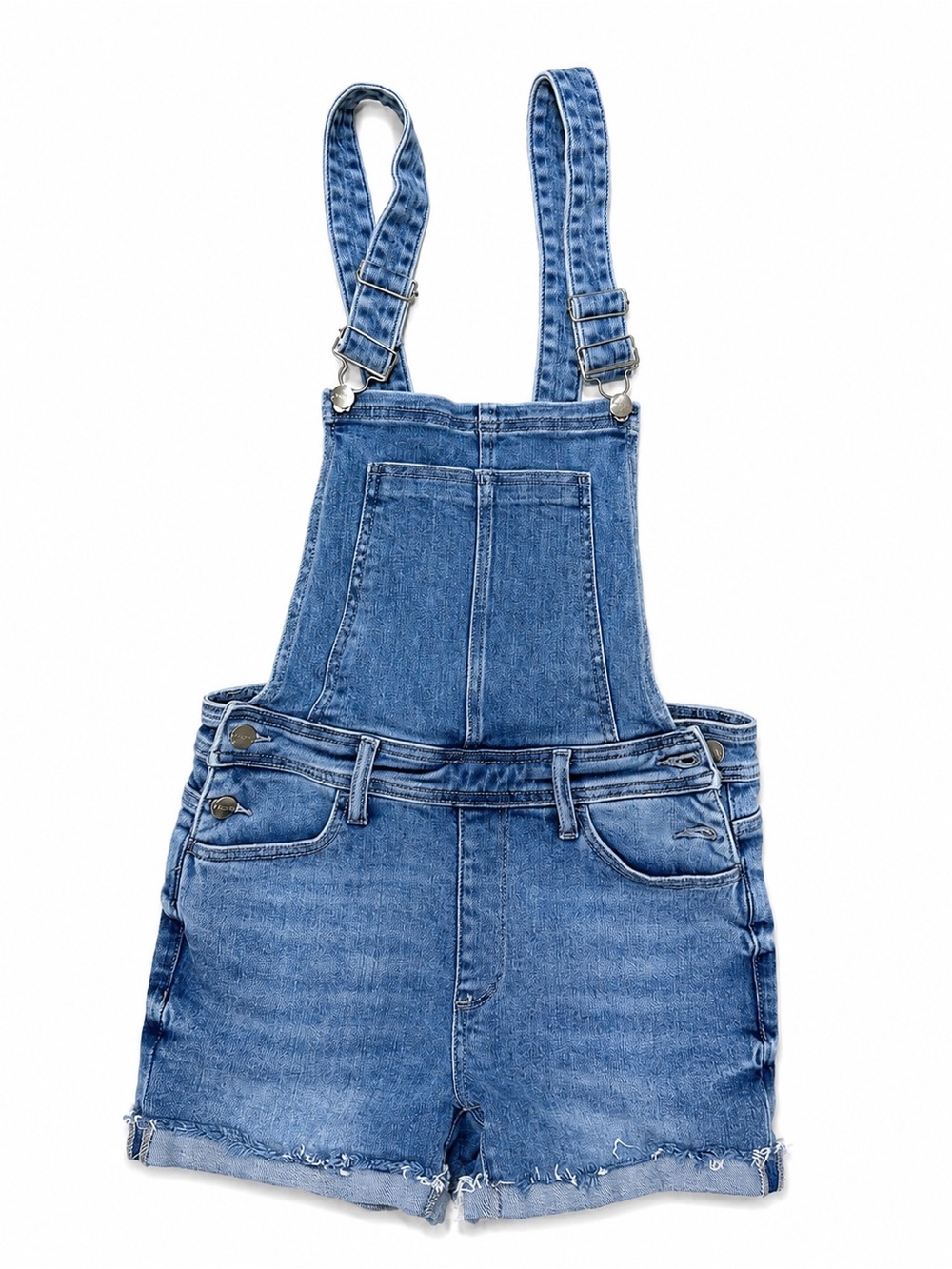 Pink Lily Denim Short Overalls – Women’s Small - Picture 2 of 5
